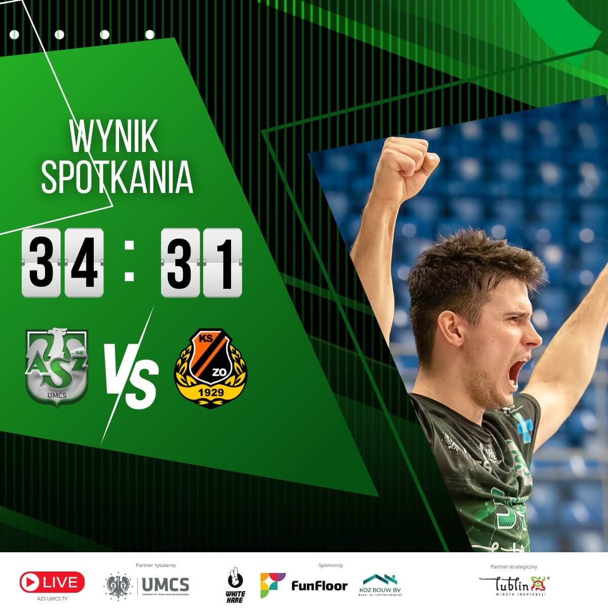 grafika, wynik meczu