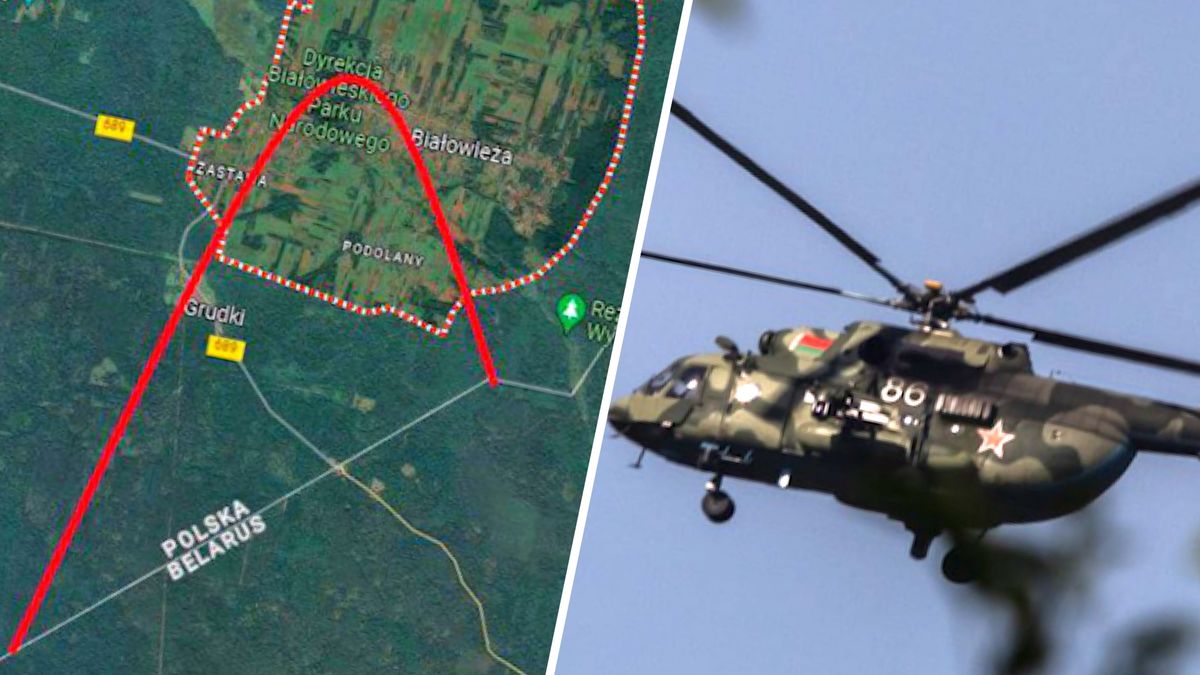 Białoruskie śmigłowce naruszyły polską przestrzeń powietrzną
