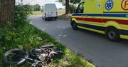 Zderzenie busa z motocyklem w gminie Czerwińsk nad Wisłą. Lądował śmigłowiec LPR!