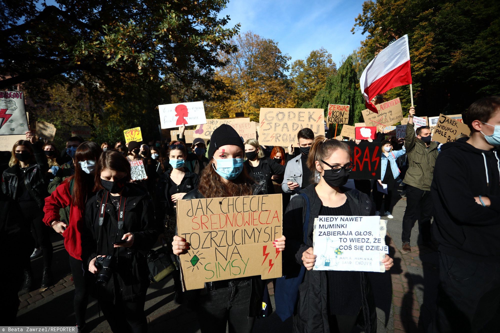 Protest przeciwko orzeczeniu Trybunału Konstytucyjnego