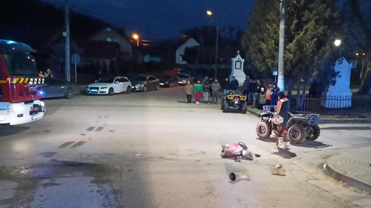 Wypadek braci na quadzie