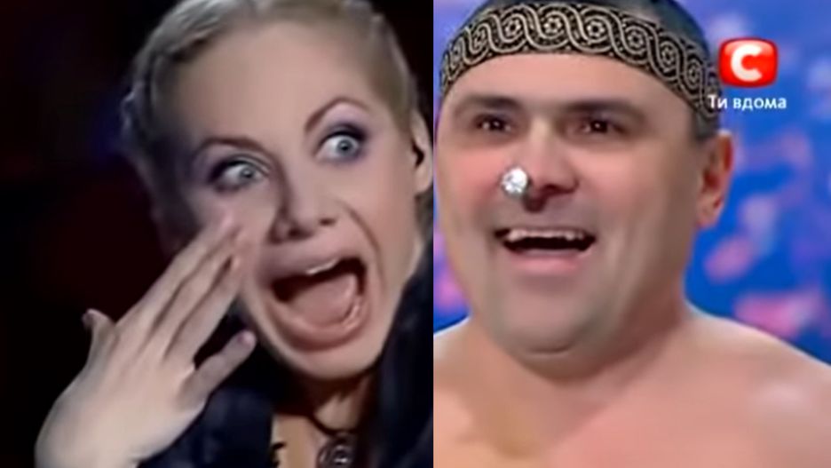  W "Ukraina ma talent" Siergiej Agarkow  pokazał, do czego jest zdolne jego ciało