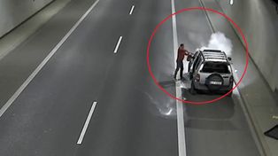 Odpalił gaśnicę w tunelu na zakopiance. "Śmiech na sali"