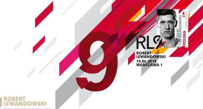 Robert Lewandowski na 5 mln znaczków Poczty Polskiej