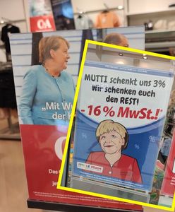 Angela Merkel twarzą wyprzedaży w Niemczech. Sklepy wykorzystują obniżkę VAT