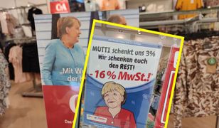 Angela Merkel twarzą wyprzedaży w Niemczech. Sklepy wykorzystują obniżkę VAT