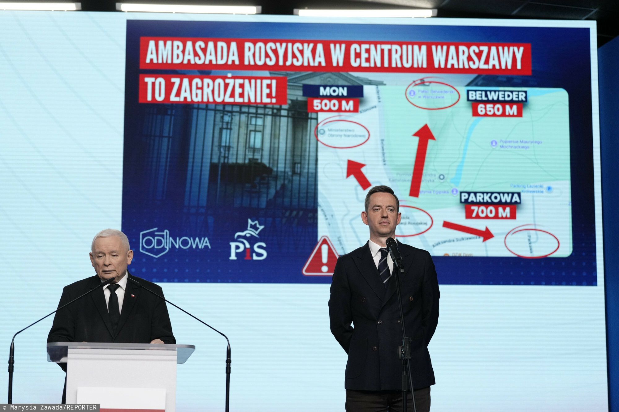 Jarosław Kaczyński i Marcin Ociepa