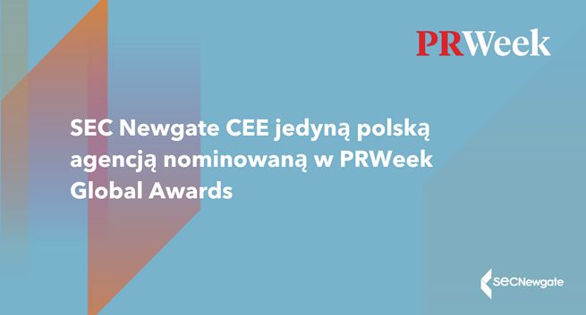 SEC Newgate CEE nominowana do nagrody PR Week Global Awards za działania dla TVN