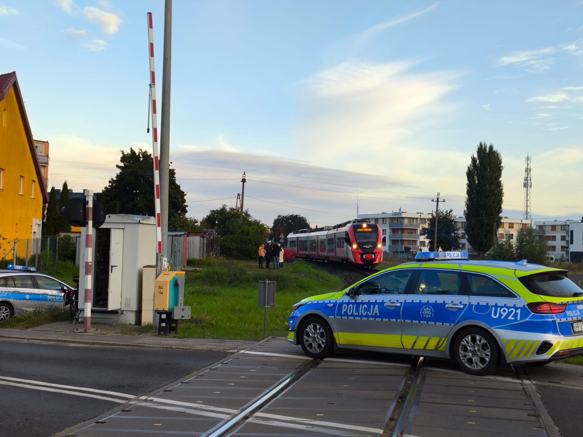 Wypadek na torach.