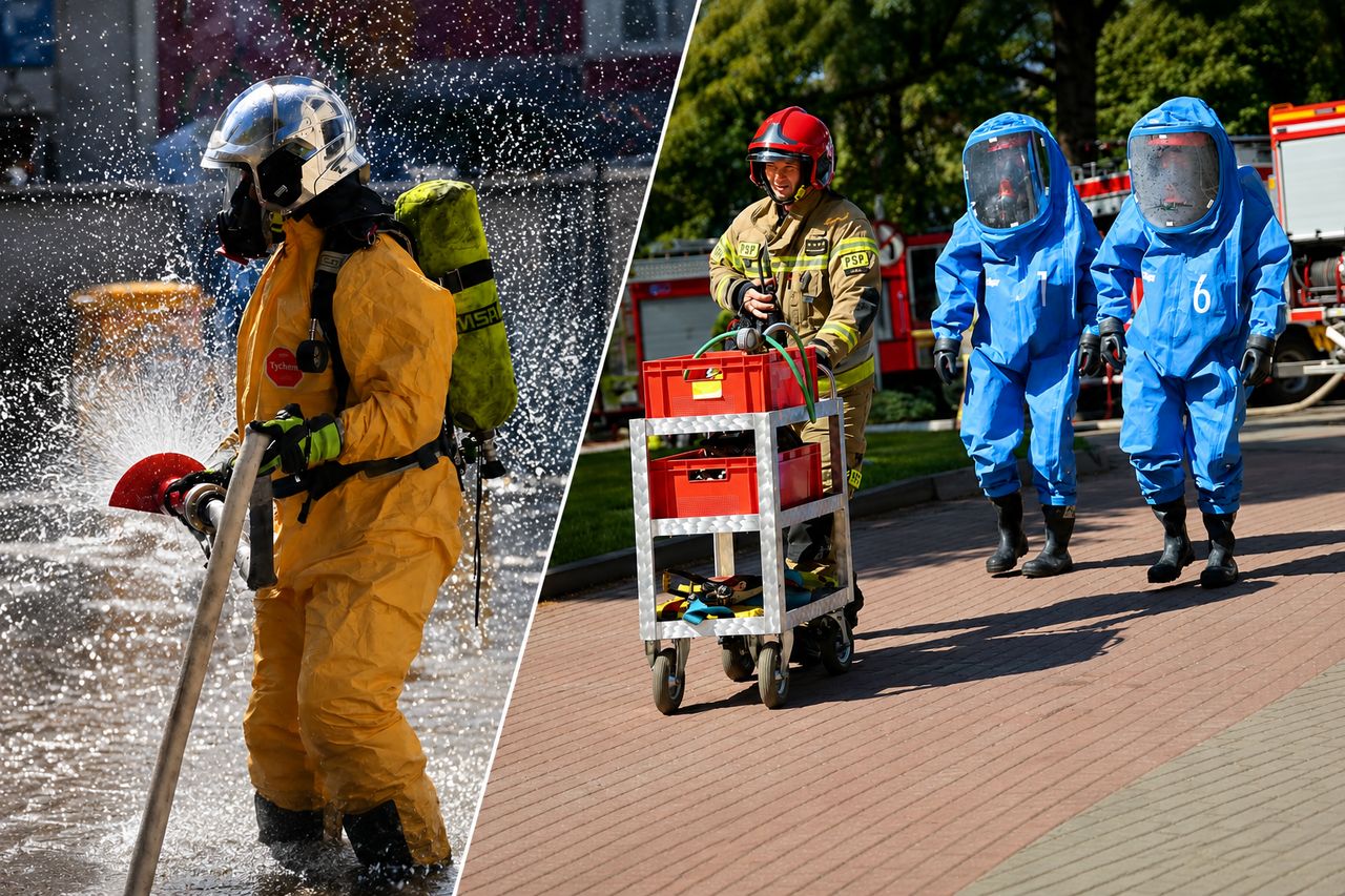Ćwiczenia "ARKADIA 2026" w Łobżenicy. Służby sprawdziły reakcję na zagrożenie chemiczne