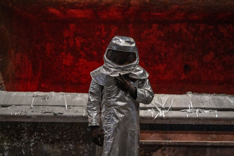 A worker in the foundry at the Aluminum Dunkerque SAS aluminium smelter near Dunkirk, France, on Monday, March 17, 2025. After weeks of uncertainty that ricocheted through markets, President Trump's 25% tariffs on steel and aluminum imports from every country in the world went into effect on Wednesday morning. Photographer: Nathan Laine/Bloomberg via Getty Images