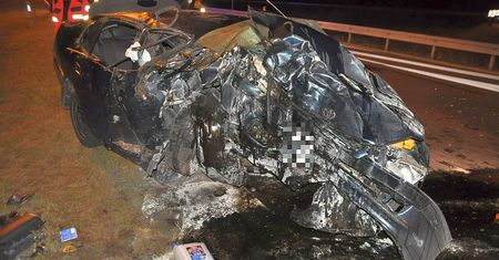 Tragiczny wypadek na S17. Nie żyje 30-letni kierowca, który uderzył w betonowe zapory