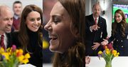 Swojscy księżna Kate i książę William dokazują na meczu rugby w Cardiff