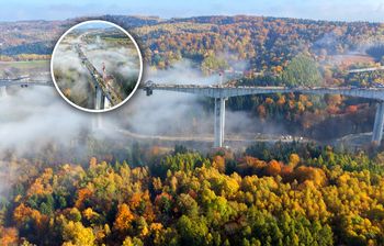 80 metrów nad ziemią. Budują najwyższą estakadę w Polsce