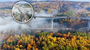 80 metrów nad ziemią. Budują najwyższą estakadę w Polsce