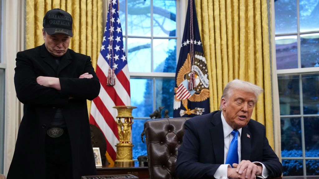 Elon Musk i prezydent USA Donald Trump