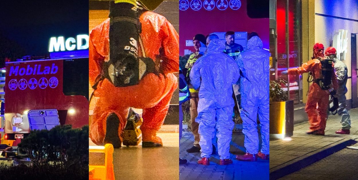 Mielec: Ewakuacja McDonalds Mielec. W nocy weszli tam strażacy chemicy