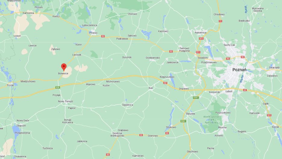 Wypadek na DK92 w miejscowości Bolewice