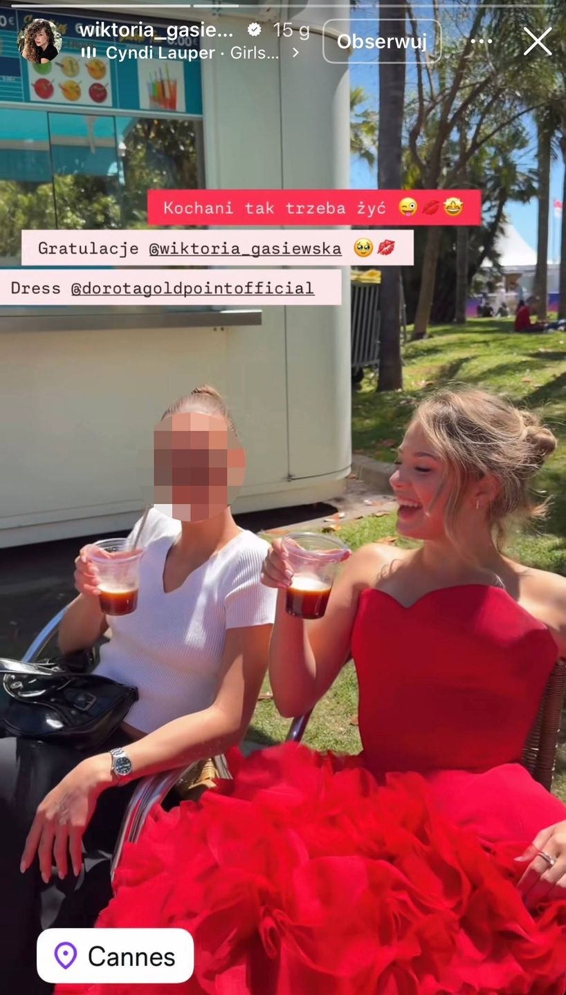 Wiktoria Gąsiewska w Cannes