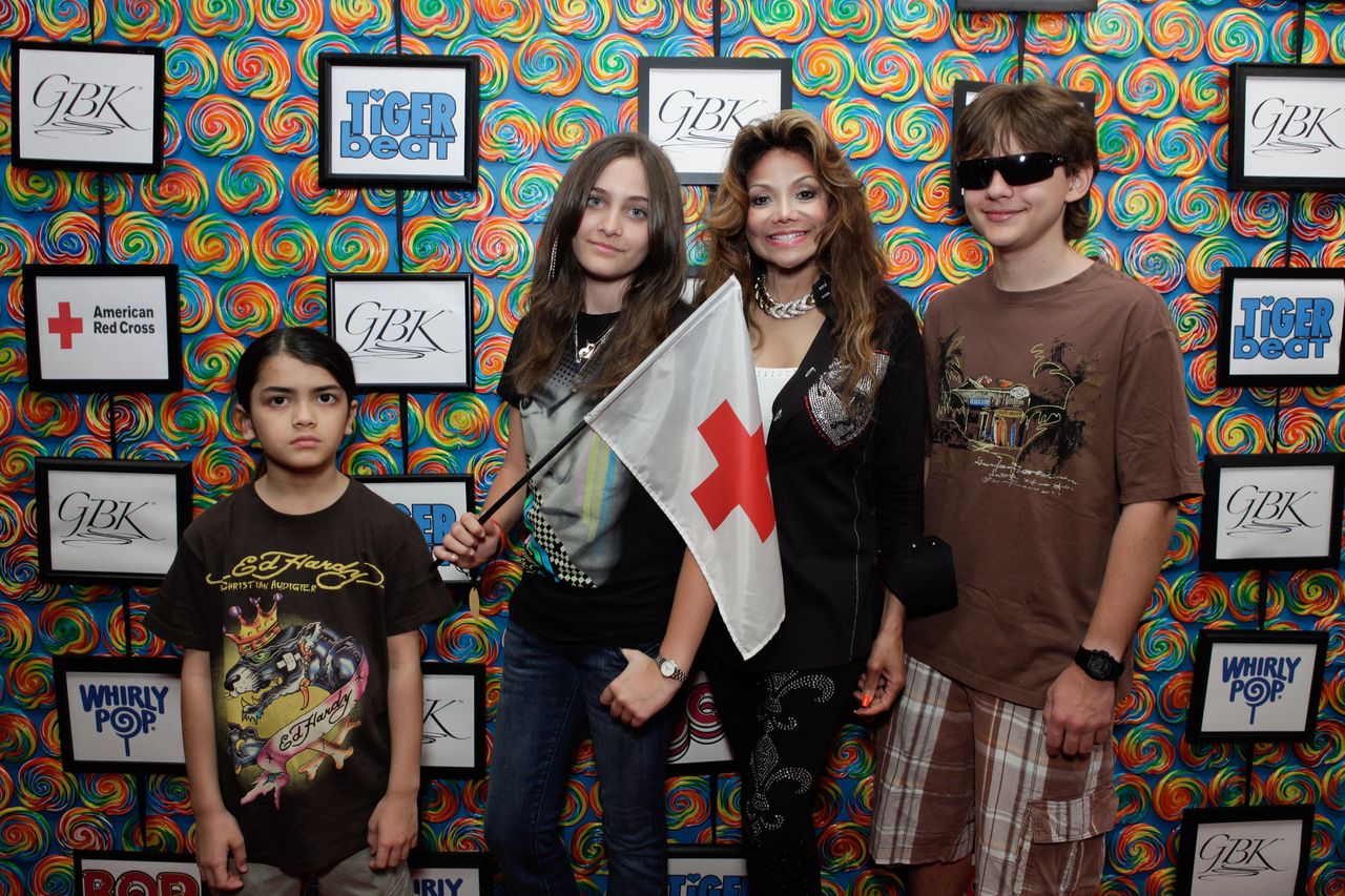 Blanket Jackson, Paris Jackson, La Toya Jackson, Prince Jackson