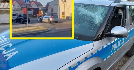 Mława: 52-latek rzucił się na policjantów z belką z gwoździami. Groził, że ich zabije