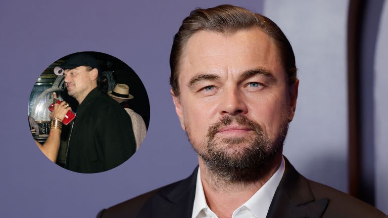 Leonardo DiCaprio caught at a party. He was chatting with a well-known singer.