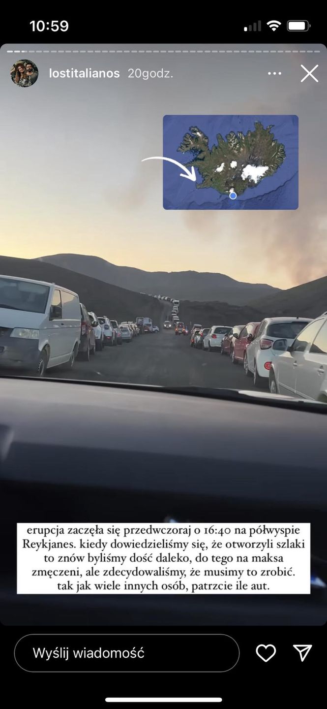 Erupcja jest wyjątkowo malownicza