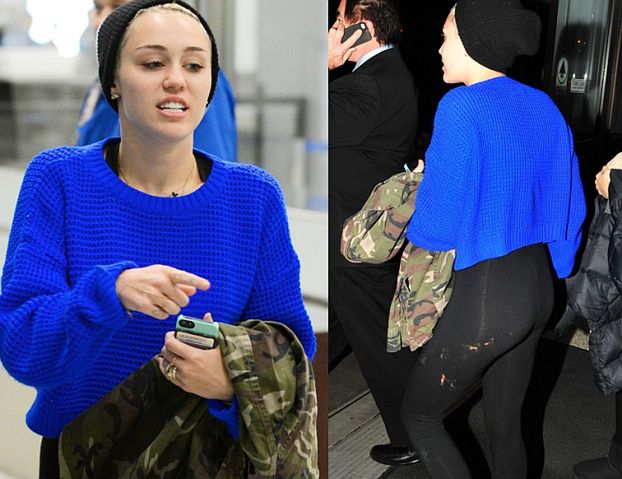 Miley w brudnych legginsach!