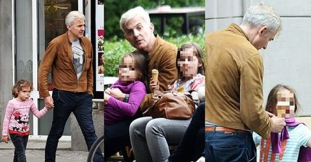 Hubert Urbański z córkami na lodach (ZDJĘCIA)