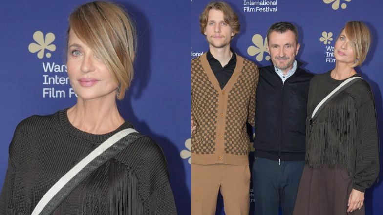 Aneta Kręglicka zabrała męża i syna na premierę filmu