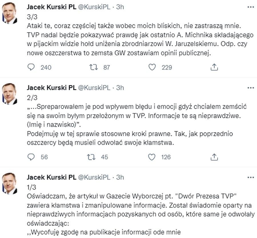 Jacek Kurski Twitter