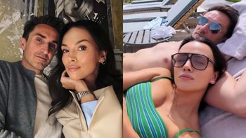 Paulina Krupińska W BIKINI i Sebastian Karpiel-Bułecka z gołą klatą na wierzchu byczą się nad basenem w Barcelonie (FOTO)