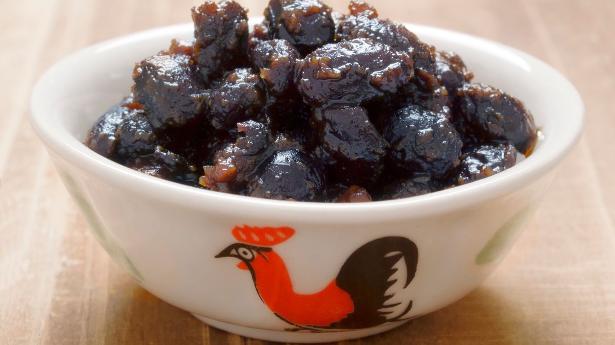Czarna soja w słodkiej glazurze