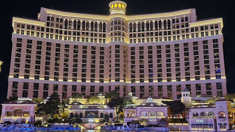 Hotel Bellagio w Las Vegas. Tu doszlo w poniedziałek do strzelan
