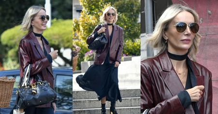 Uzbrojona w torebkę za 10 tys. zł i buty za 5 tys. zł Agnieszka Woźniak-Starak wędruje ulicami Warszawy. Stylowa? (ZDJĘCIA)