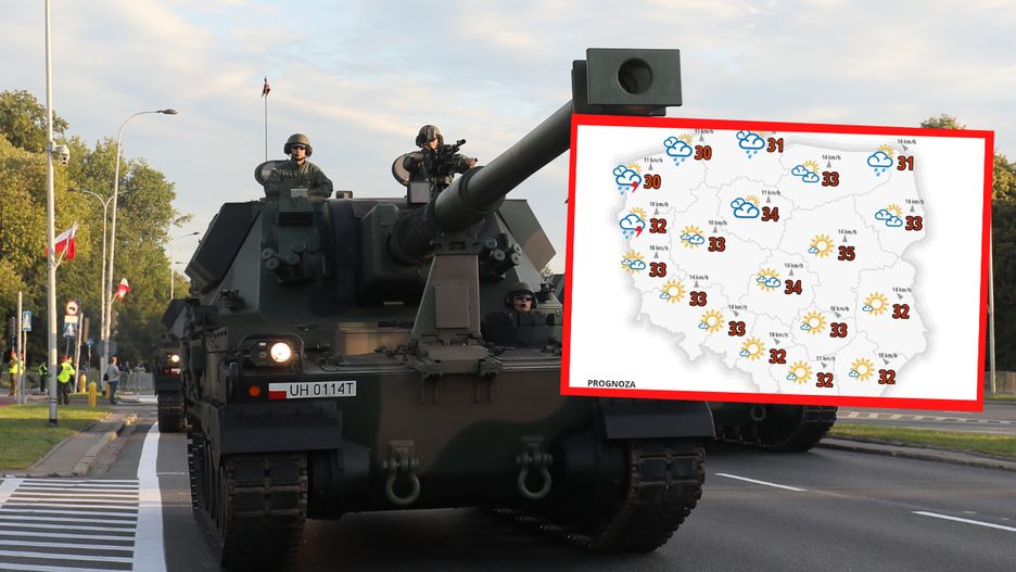 Upał na defiladzie