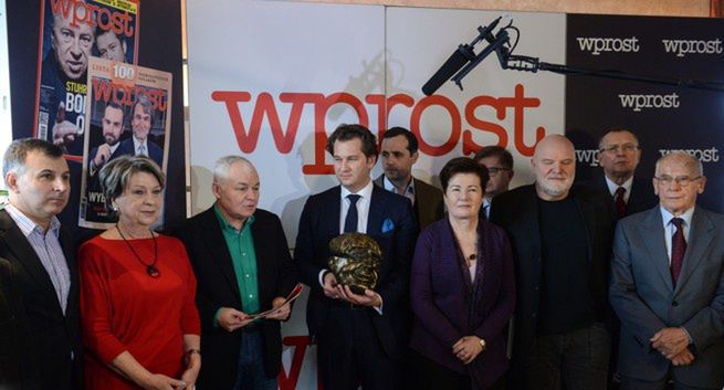 Jacek Rostowski, Adam Michnik i Dariusz Miłek z Nagrodami Kisiela 2013