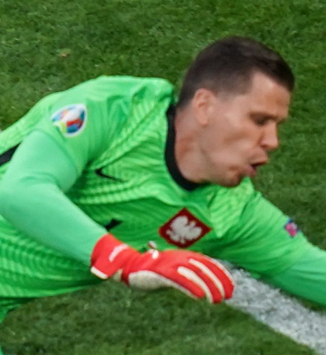Wojciech Szczęsny podczas meczu ze Słowacją