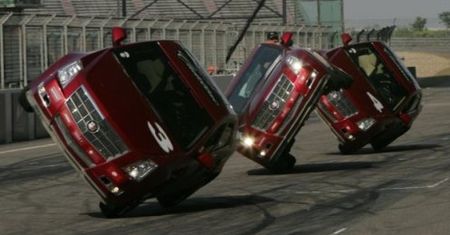 Cadillac CTS-V: pokazy jazdy synchronicznej