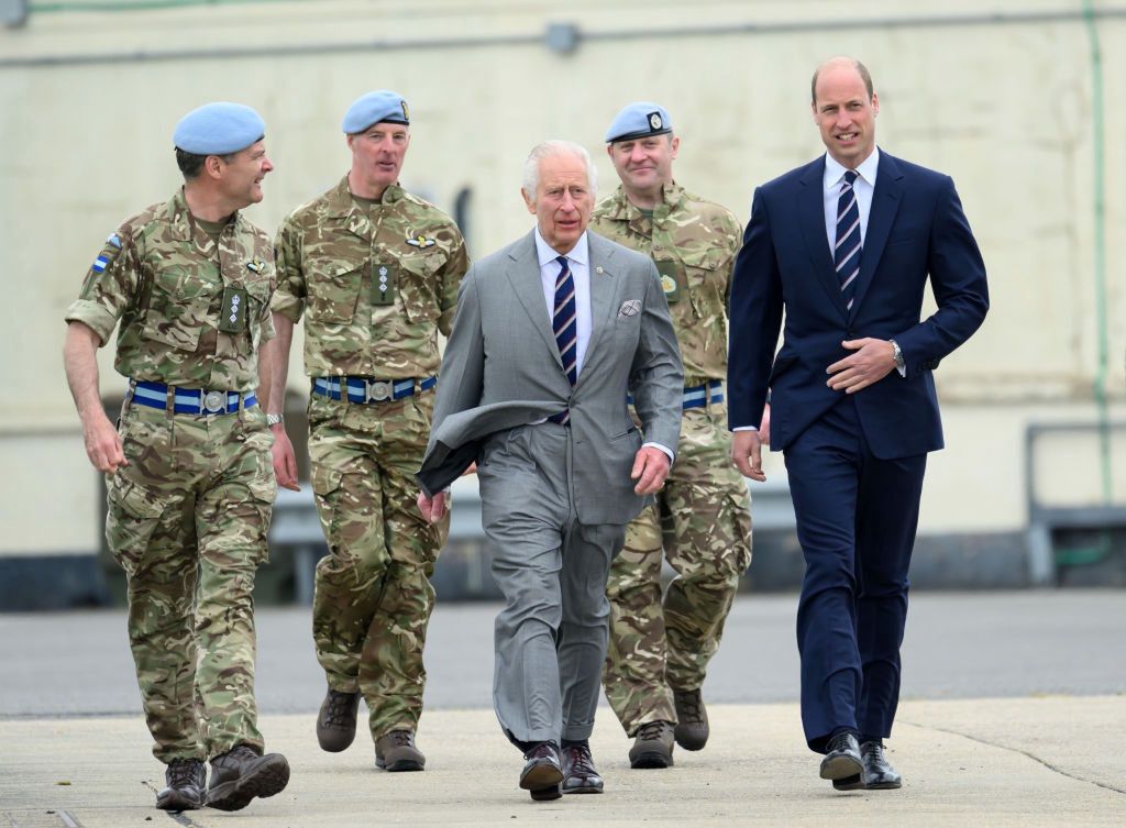 King Charles III met with Prince William and the army.