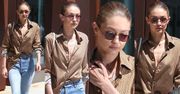 #TRENDY: Gigi Hadid w męskiej koszuli