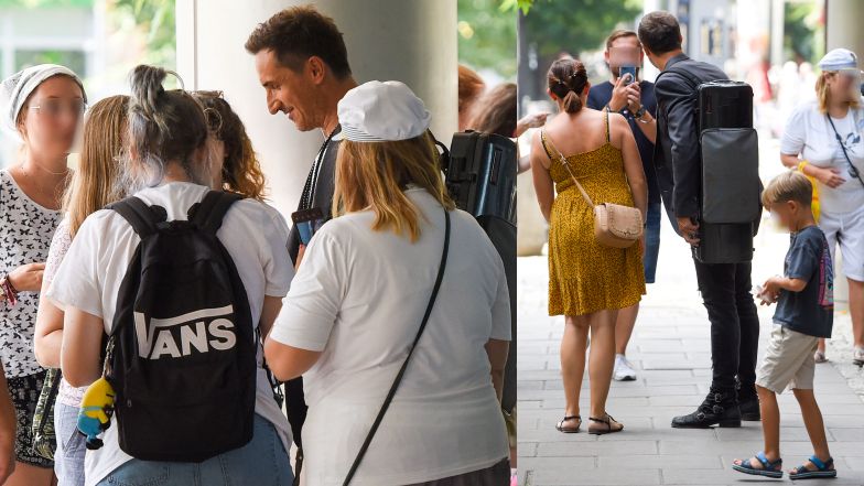 Paulina Krupińska i Sebastian Karpiel-Bułecka z synem