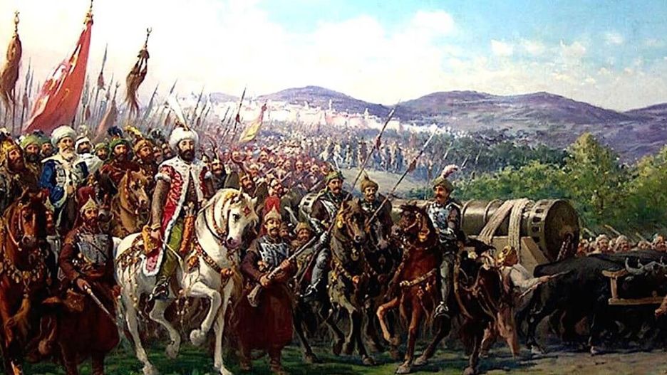 Mehmed II w drodze do Konstantynopola 1453