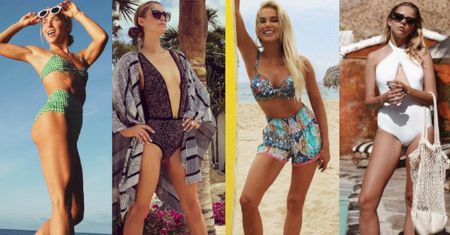 Ekskluzywne stroje kąpielowe w plażowych stylizacjach gwiazd