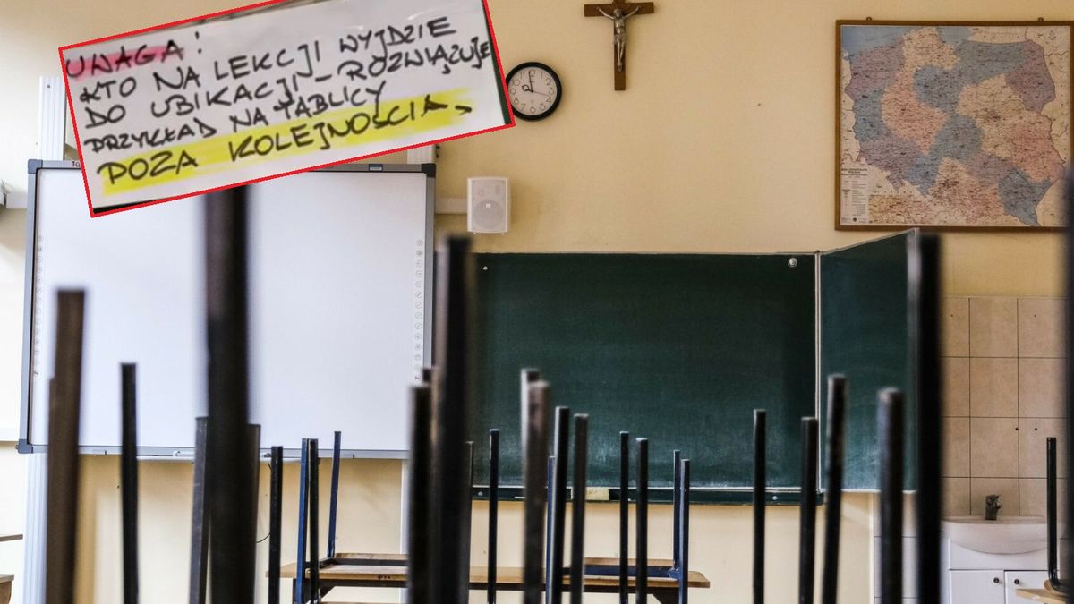 Nauczyciel zawiesił kartkę skierowaną do uczniów. "To łamanie prawa"