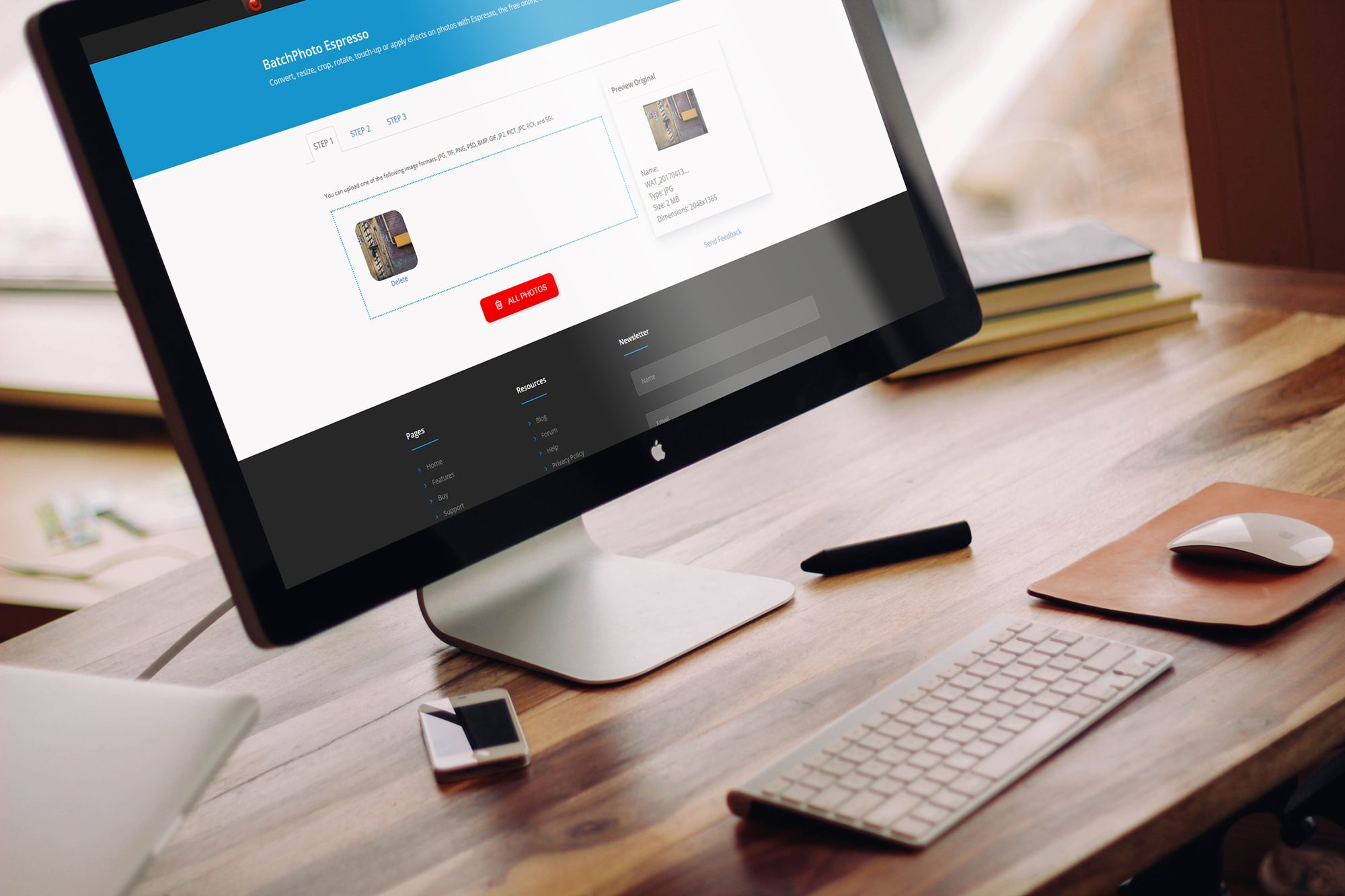 BatchPhoto Espresso – wgraj zdjęcie i obrób je online 1