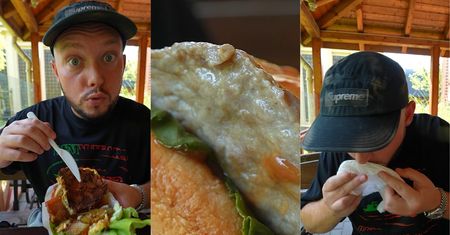 Książulo odwiedził najgorszą restaurację i PLUŁ jedzeniem. Bał się, że SIĘ OTRUJE. "Wygląda jak ZGNIŁE, jakby pod tapczanem leżało"