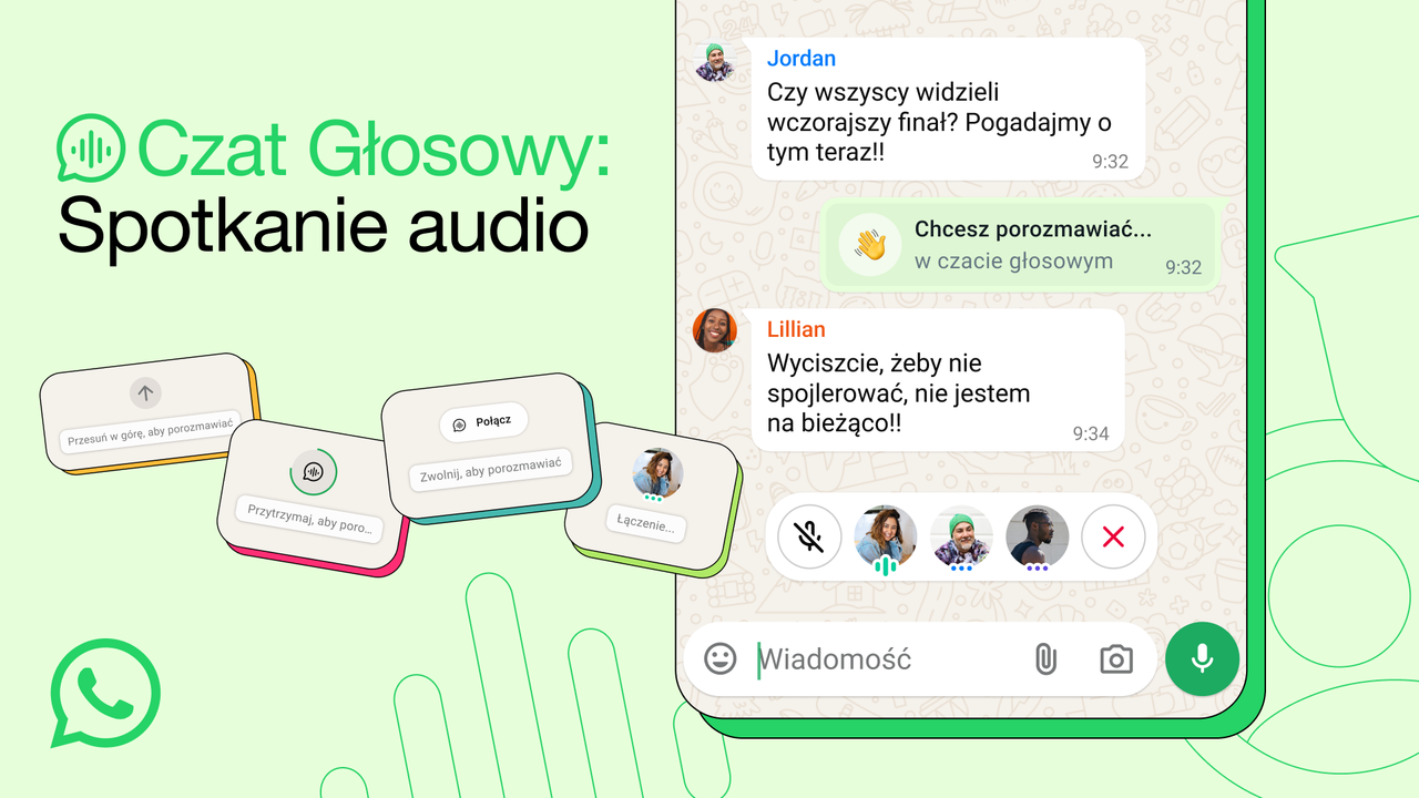 Czaty głosowe na WhatsAppie