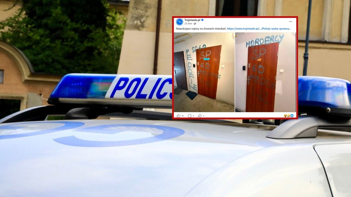 Ktoś zniszczył drzwi lokatorów z Gdańska.