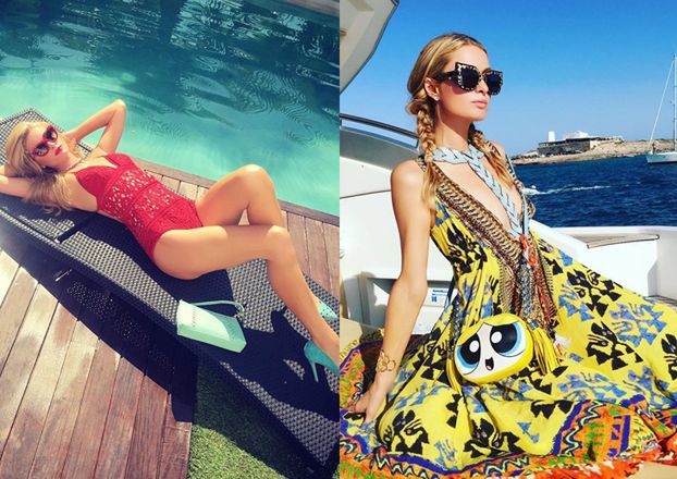 Paris Hilton opala się na jachcie na Ibizie (FOTO)